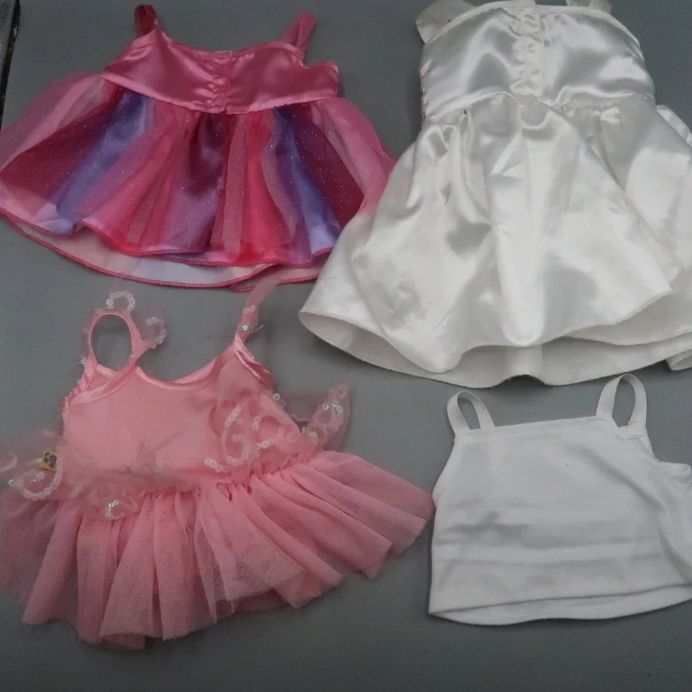 Build A Bear‎ Clothing Lot Wedding Dress Pink Girly Princess HG Top